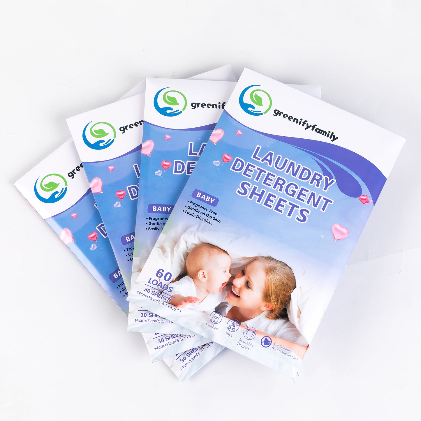 Eco-friendly Laundry Detergent Sheets